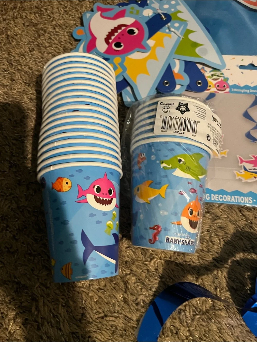 Baby Shark Party decor lot